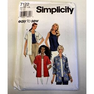 Simplicity Pattern #7122 Size BB  (L, XL)  Misses Shirt and Top